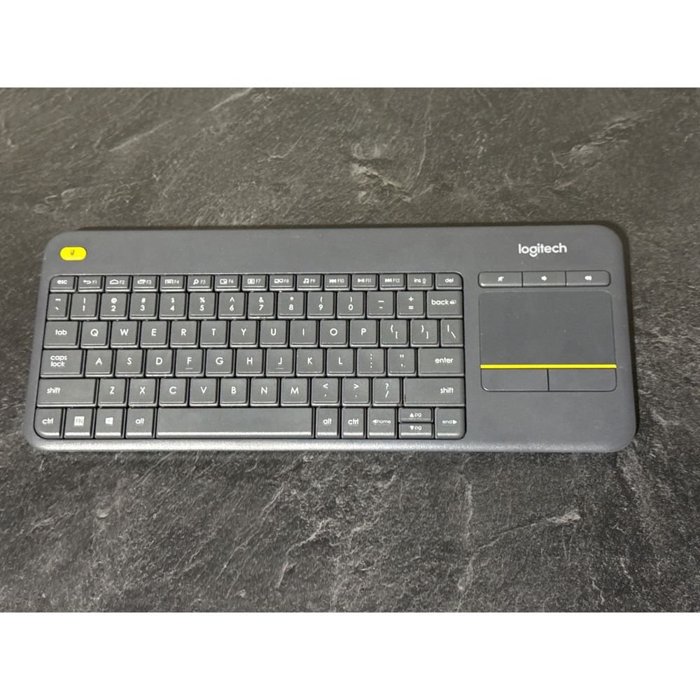 Logitech K400 Plus Wireless Touch Keyboard Built-in Touchpad Dark Gray Bluetooth